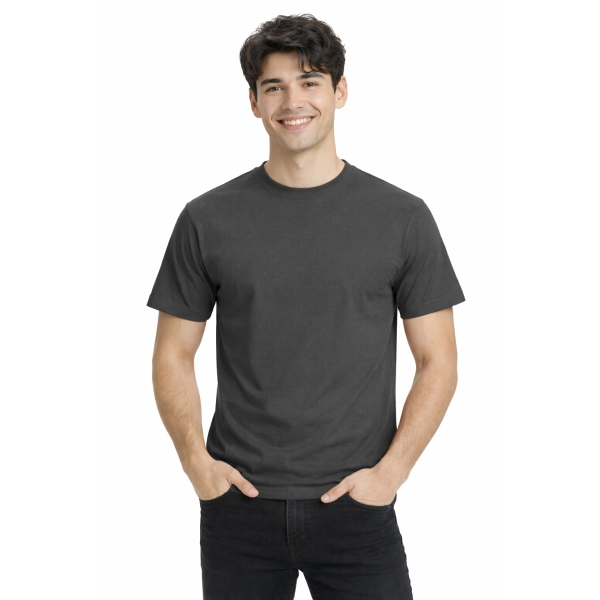 T-shirt męski PREMIUM z krótkim rękawem grafitowy 100% bawełna 190g roz. XXL